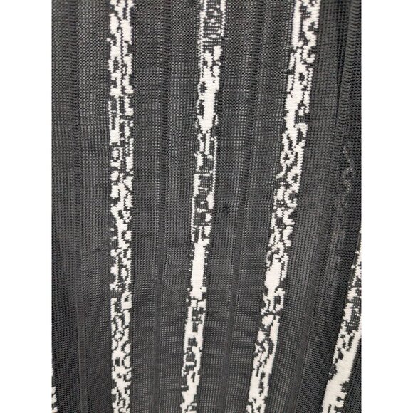 Vintage Sheer Striped Open Front Cardigan Size M Y2K Minimalist Lightweight Boho - Picture 9 of 10